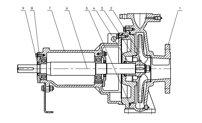 Конструкция насоса CNP NISO