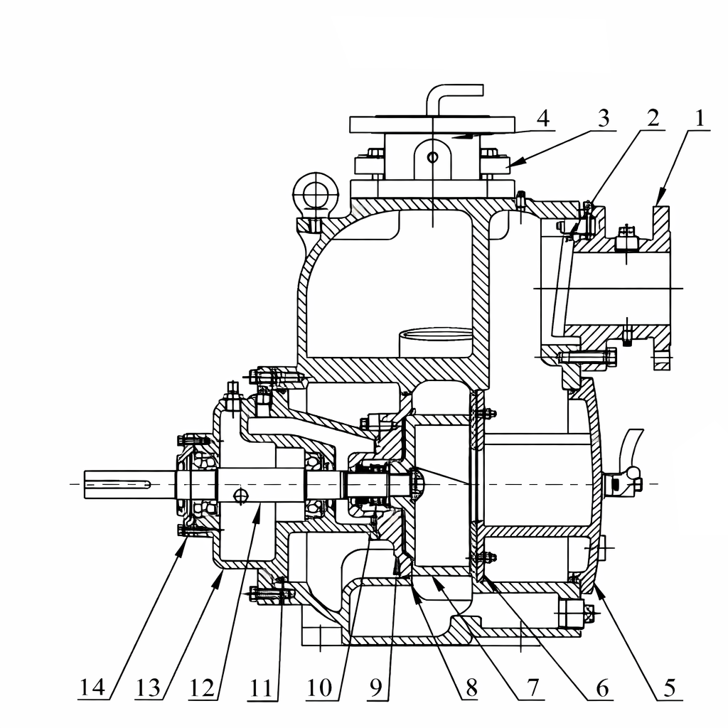 Конструкция насоса CNP SP