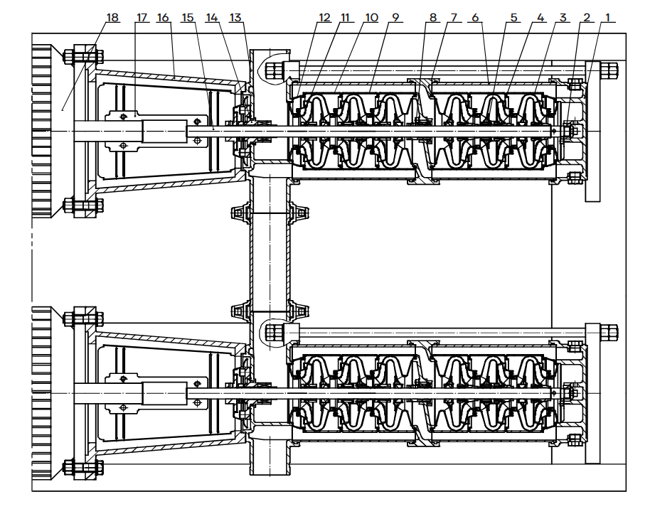 Конструкция насоса CNP VMHP